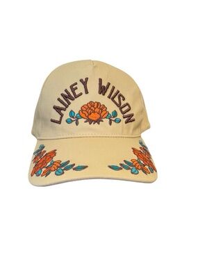Lainey Wilson Hat Snapback Cotton Embroidered Floral One Size NWOT